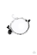 Load image into Gallery viewer, Let Yourself GLOW- Black and Silver Bracelet- Paparazzi Accessories