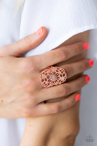 Mandala Grove- Copper Ring- Paparazzi Accessories