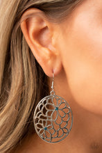 Load image into Gallery viewer, Meadow Maiden- Blue and Silver Earrings- Paparazzi Accessories