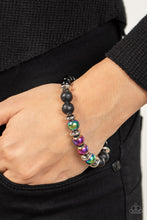 Load image into Gallery viewer, Mega Metamorphic- Multicolored Black Bracelet- Paparazzi Accessories