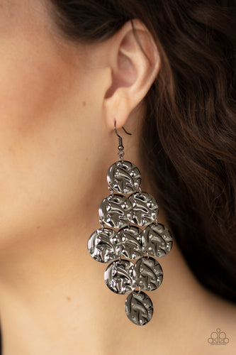 Metro Trend- Gunmetal Earrings- Paparazzi Accessories