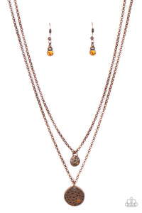 Modern Minimalist- Copper Necklace- Paparazzi Accessories