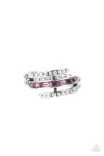 Load image into Gallery viewer, More To Go Around- Purple and Silver Ring- Paparazzi Accessories