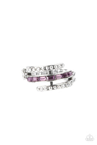 More To Go Around- Purple and Silver Ring- Paparazzi Accessories