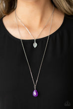 Load image into Gallery viewer, Natural Essence- Purple and Silver Necklace- Paparazzi Accessories