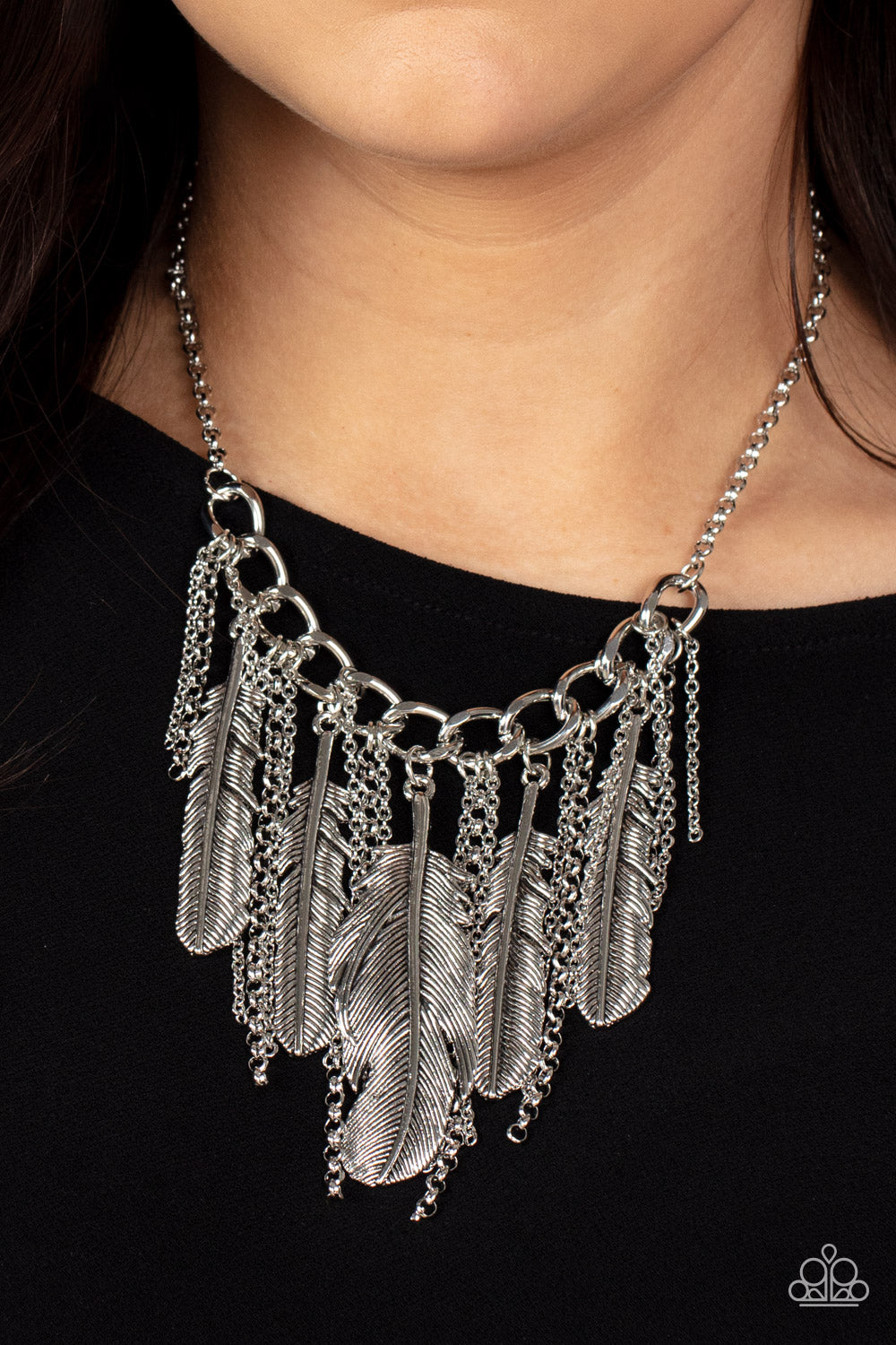 NEST Friends Forever- Silver Necklace- Paparazzi Accessories