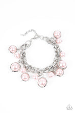 Load image into Gallery viewer, Orbiting Opulence- Pink and Silver Bracelet- Paparazzi Accessories