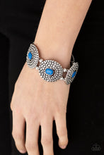 Load image into Gallery viewer, Prismatic Prowl- Blue and Silver Bracelet- Paparazzi Accessories