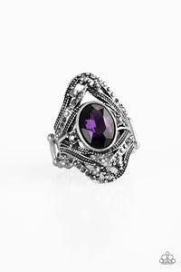 Red Carpet Rebel- Purple and Silver Ring- Paparazzi Accessories
