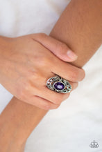 Load image into Gallery viewer, Red Carpet Rebel- Purple and Silver Ring- Paparazzi Accessories