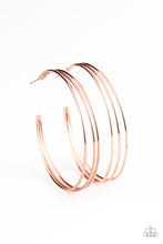 Load image into Gallery viewer, Rimmed Radiance- Copper Earrings- Paparazzi Accessories