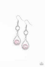 Load image into Gallery viewer, Roll Out The Ritz- Pink and Silver Earrings- Paparazzi Accessories