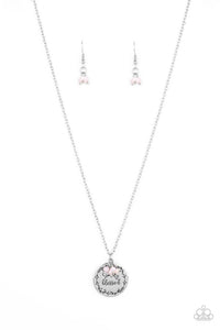 Simple Blessings- Pink and Silver Necklace- Paparazzi Accessories