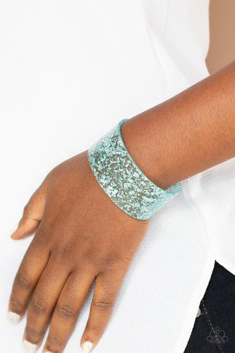 Snap, Crackle, Pop!- Blue Bracelet- Paparazzi Accessories