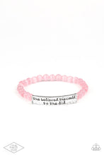 Load image into Gallery viewer, So She Did- Pink and Silver Bracelet- Paparazzi Accessories