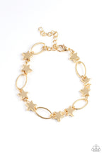 Load image into Gallery viewer, Stars and Sparks- Gold Bracelet- Paparazzi Accessories