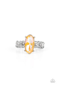 Stellar Sensation- Yellow and Silver Ring- Paparazzi Accessories