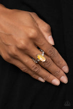 Load image into Gallery viewer, Stellar Sensation- Yellow and Silver Ring- Paparazzi Accessories