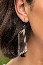 Load image into Gallery viewer, The Final Cut- White and Gunmetal Earrings- Paparazzi Accessories