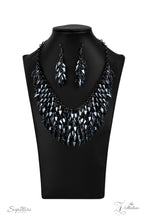 Load image into Gallery viewer, The Heather- Blue and Gunmetal Necklace- Paparazzi Accessories