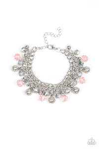 The Party Planner- Pink and Silver Bracelet- Paparazzi Accessories
