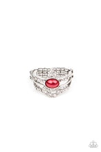 Load image into Gallery viewer, Timeless Tiaras- Red and Silver Ring- Paparazzi Accessories