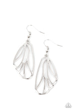 Load image into Gallery viewer, Turn Into A Butterfly- Silver Earrings- Paparazzi Accessories