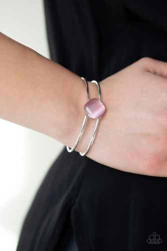 Turn Up The Glow- Pink and Silver Bracelet- Paparazzi Accessories