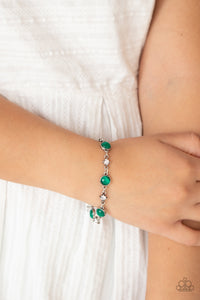Use Your ILLUMINATION- Green and Silver Bracelet- Paparazzi Accessories