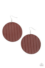 Load image into Gallery viewer, WEAVE Your Mark- Red and Silver Earrings- Paparazzi Accessories