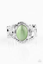 Load image into Gallery viewer, Moulin Moon- Green and Silver Ring- Paparazzi Accessories