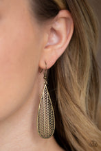 Load image into Gallery viewer, Terra Tears- Brass Earrings- Paparazzi Accessories