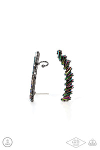 I Think ICE Can - Multicolored Gunmetal Earrings- Paparazzi Accessories