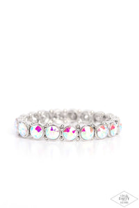 Sugar-Coated Sparkle - Multicolored Silver Bracelet- Paparazzi Accessories