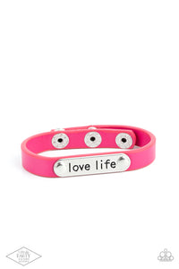 Love Life - Pink and Silver Wrap- Paparazzi Accessories