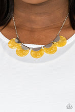 Load image into Gallery viewer, Mermaid Oasis - Yellow and Silver Necklace- Paparazzi Accessories