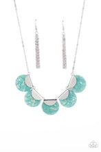 Load image into Gallery viewer, Mermaid Oasis - Blue and Silver Necklace- Paparazzi Accessories