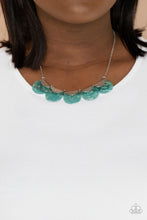 Load image into Gallery viewer, Mermaid Oasis - Blue and Silver Necklace- Paparazzi Accessories