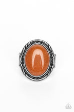 Load image into Gallery viewer, Stone Terrarium - Orange and Silver Ring- Paparazzi Accessories