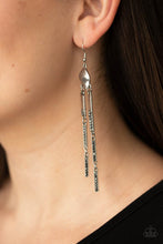 Load image into Gallery viewer, Defined Dazzle - Silver Earrings- Paparazzi Accessories