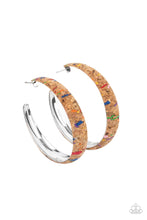 Load image into Gallery viewer, A CORK In The Road - Multicolored Silver Earrings- Paparazzi Accessories