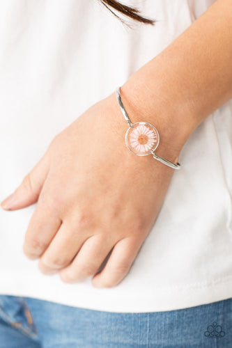 Cottage Season - Pink and Silver Bracelet- Paparazzi Accessories
