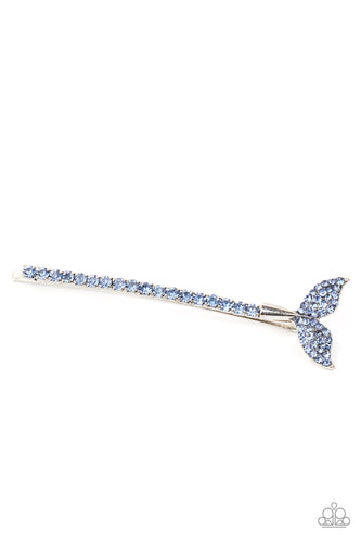 Deep Dive - Blue and Silver Hair Pin- Paparazzi Accessories