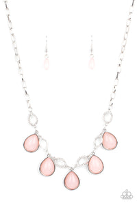 Majestically Mystic - Pink and Silver Necklace- Paparazzi Accessories