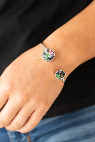 Space Oracle - Multicolored Silver Bracelet- Paparazzi Accessories
