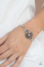 Load image into Gallery viewer, Modern Meadow - Purple and Silver Bracelet- Paparazzi Accessories