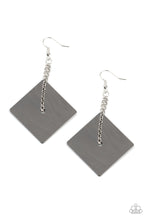 Load image into Gallery viewer, Block Party Posh - Gunmetal Earrings- Paparazzi Accessories