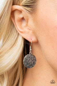 Gallery Garden - Silver Earrings- Paparazzi Accessories