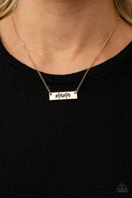 Load image into Gallery viewer, Blessed Mama - Gold Necklace- Paparazzi Accessories