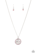 Load image into Gallery viewer, Glam-ma Glamorous - Pink and Silver Necklace- Paparazzi Accessories